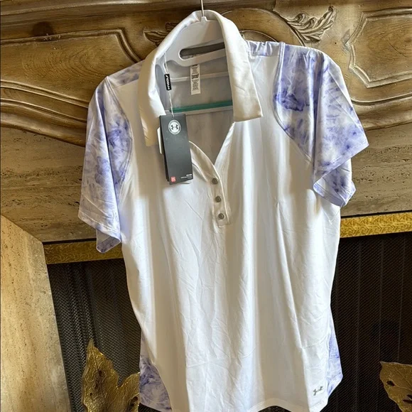 White and Purple Polo Shirt - Picture 16 of 16